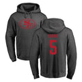 Johmsee SF.49ers #5 Mike Evans Player Anthracite Pullover Hoodies Home Game Stitched Jerseys
