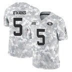 Johmsee SF.49ers #5 Mike Evans Player Arctic Camo Limited Salute To Service Home Game Stitched Jerseys