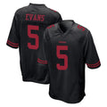 Johmsee SF.49ers #5 Mike Evans Player Black Alternate Home Game Stitched Jerseys