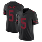 Johmsee SF.49ers #5 Mike Evans Player Black Alternate Limited Vapor Untouchable Home Game Stitched Jerseys