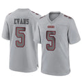 Johmsee SF.49ers #5 Mike Evans Player Gray Atmosphere Fashion Home Game Stitched Jerseys