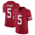 Johmsee SF.49ers #5 Mike Evans Player Red Limited Vapor Untouchable Home Game Stitched Jerseys