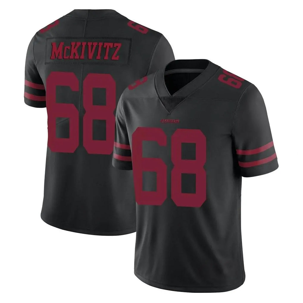 Johmsee SF.49ers #68 Colton McKivitz Player Black Alternate Limited Vapor Untouchable Home Game Stitched Jerseys