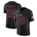 Johmsee SF.49ers #68 Colton McKivitz Player Black Impact Limited Home Game Stitched Jerseys