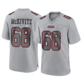 Johmsee SF.49ers #68 Colton McKivitz Player Gray Atmosphere Fashion Home Game Stitched Jerseys