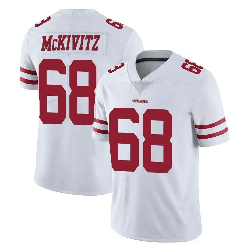 Johmsee SF.49ers #68 Colton McKivitz Player White Limited Vapor Untouchable Home Game Stitched Jerseys
