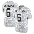Johmsee SF.49ers #6 Malik Mustapha Player Arctic Camo Limited Salute To Service Home Game Stitched Jerseys