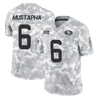 Johmsee SF.49ers #6 Malik Mustapha Player Arctic Camo Limited Salute To Service Home Game Stitched Jerseys