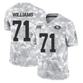 Johmsee SF.49ers #71 Trent Williams Player Arctic Camo Limited Salute To Service Home Game Stitched Jerseys