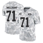 Johmsee SF.49ers #71 Trent Williams Player Arctic Camo Limited Salute To Service Home Game Stitched Jerseys