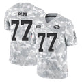 Johmsee SF.49ers #77 Dominick Puni Player Arctic Camo Limited Salute To Service Home Game Stitched Jerseys