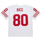 Johmsee SF.49ers #80 Jerry Rice Mitchell & Ness White 1994 Legacy Replica Jersey