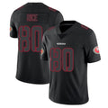 Johmsee SF.49ers #80 Jerry Rice Player Black Limited Rush Impact Stitched Jerseys