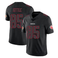 Johmsee SF.49ers #85 George Kittle Player Black Impact Limited Home Game Stitched Jerseys