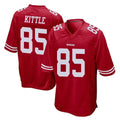 Johmsee SF.49ers #85 George Kittle Player Red Home Game Stitched Jerseys
