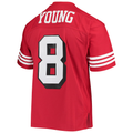 Johmsee SF.49ers #8 Steve Young Mitchell & Ness Scarlet Legacy Replica Stitched Puhic Jersey