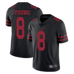 Johmsee SF.49ers #8 Steve Young Player Black Vapor Untouchable Limited Stitched Jerseys