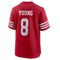 Johmsee SF.49ers #8 Steve Young Scarlet Retired Player Game American Stitched Jersey