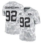Johmsee SF.49ers #92 Osa Odighizuwa Player Arctic Camo Limited Salute To Service Home Game Stitched Jerseys