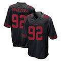 Johmsee SF.49ers #92 Osa Odighizuwa Player Black Alternate Home Game Stitched Jerseys