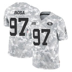 Johmsee SF.49ers #97 Nick Bosa Player Arctic Camo Limited Salute To Service Home Game Stitched Jerseys