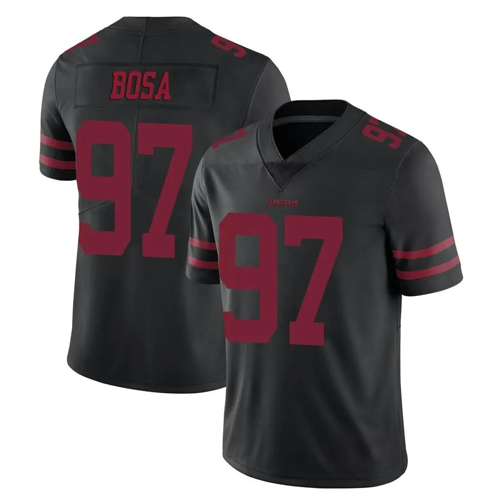 Johmsee SF.49ers #97 Nick Bosa Player Black Alternate Limited Vapor Untouchable Home Game Stitched Jerseys