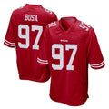 Johmsee SF.49ers #97 Nick Bosa Player Red Home Game Stitched Jerseys