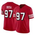 Johmsee SF.49ers #97 Nick Bosa Player Red Limited Alternate Vapor F.U.S.E. Home Game Stitched Jerseys