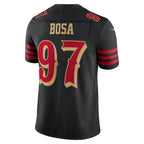 Johmsee SF.49ers #97 Nick Bosa Player Rivalries Collection Vapor Limited Black Stitched Jerseys
