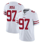 Johmsee SF.49ers #97 Nick Bosa Player White Limited Vapor Untouchable Home Game Stitched Jerseys