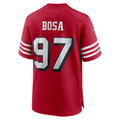 Johmsee SF.49ers #97 Nick Bosa Scarlet Alternate Game Stitched Jerseys