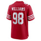 SF.49ers #98 Mykel Williams Scarlet Team Game Stitched American Football Jerseys