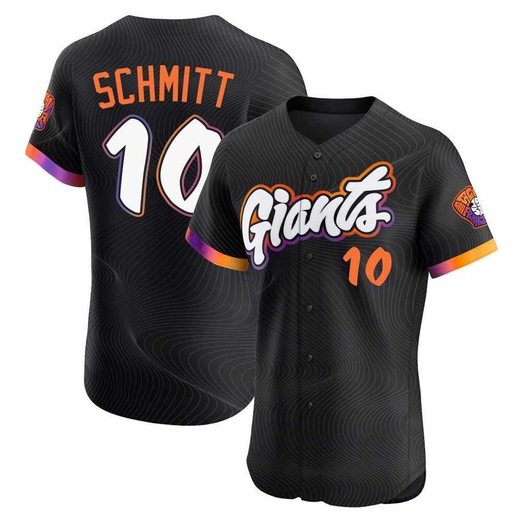 Johmsee SF.Giants #10 Casey Schmitt Player Black 2025 City Connect Home Limited Elite Stitched Jerseys