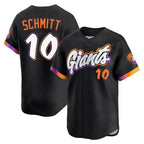 Johmsee SF.Giants #10 Casey Schmitt Player Black 2025 City Connect Home Limited Stitched Jerseys
