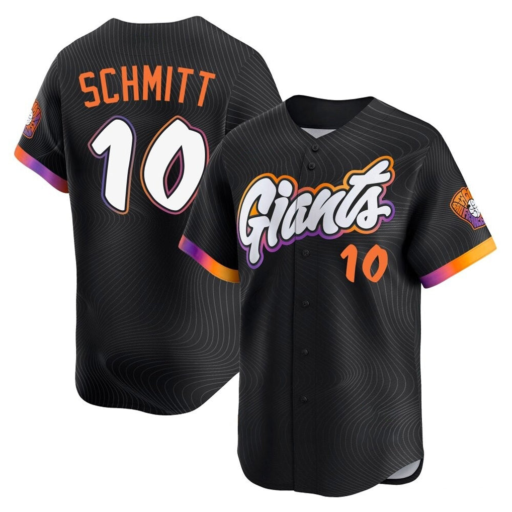 Johmsee SF.Giants #10 Casey Schmitt Player Black 2025 City Connect Home Limited Stitched Jerseys
