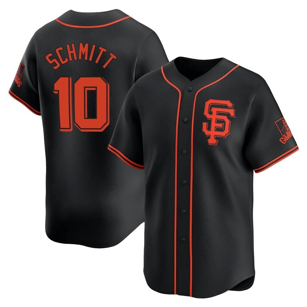 Johmsee SF.Giants #10 Casey Schmitt Player  Black 2026 Home Limited Stitched Jerseys