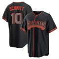 Johmsee SF.Giants #10 Casey Schmitt Player Black Alternate Limited Stitched Jerseys