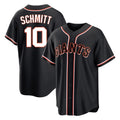Johmsee SF.Giants #10 Casey Schmitt Player Black Fashion Out Home Limited Stitched Jerseys