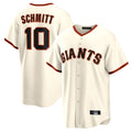 Johmsee SF.Giants #10 Casey Schmitt Player Cream Home Game Stitched Jerseys