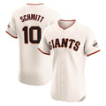 Johmsee SF.Giants #10 Casey Schmitt Player Cream Home Limited Elite Stitched Jerseys