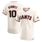 Johmsee SF.Giants #10 Casey Schmitt Player Cream Home Limited Elite Stitched Jerseys