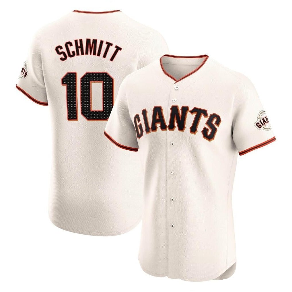 Johmsee SF.Giants #10 Casey Schmitt Player Cream Home Limited Elite Stitched Jerseys