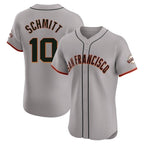 Johmsee SF.Giants #10 Casey Schmitt Player Gray Home Limited Elite Stitched Jerseys