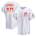 Johmsee SF.Giants #10 Casey Schmitt Player White City Connect Home Game Stitched Jerseys