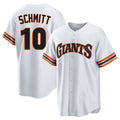 Johmsee SF.Giants #10 Casey Schmitt Player White Home Game Stitched Jerseys