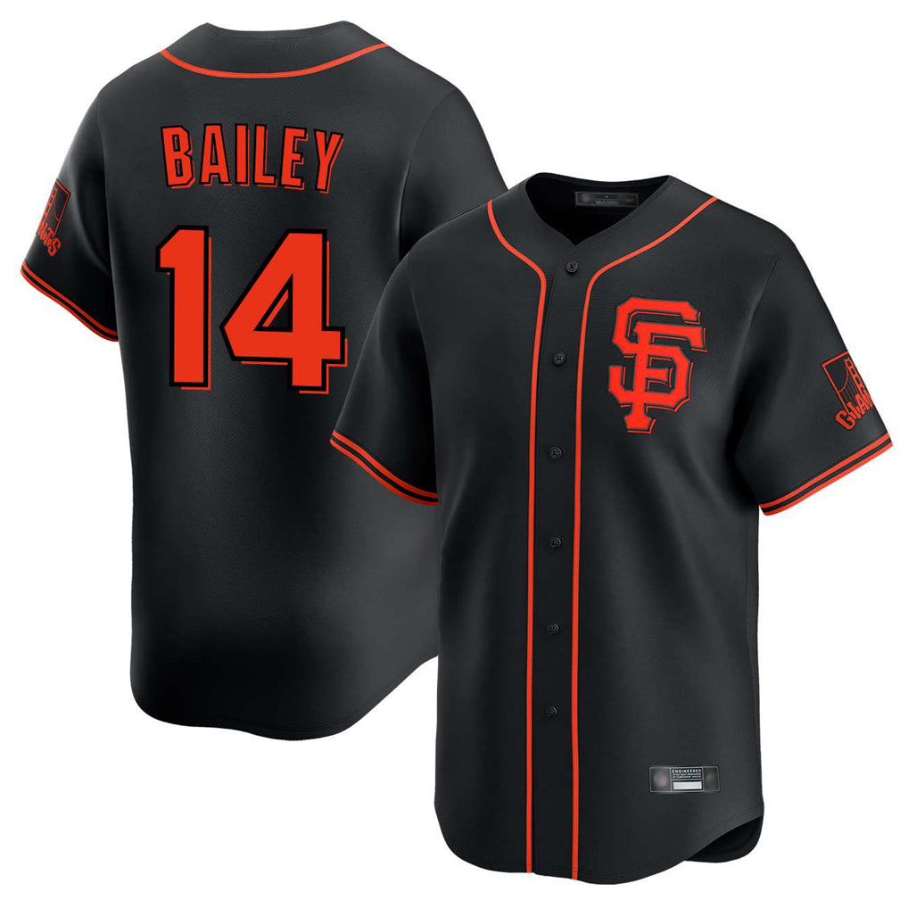 Johmsee SF.Giants #14 Patrick Bailey Player Black 2026 Home Limited Stitched Jerseys