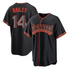 Johmsee SF.Giants #14 Patrick Bailey Player Black Alternate Limited Stitched Jerseys