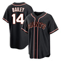 Johmsee SF.Giants #14 Patrick Bailey Player Black Fashion Out Home Limited Stitched Jerseys