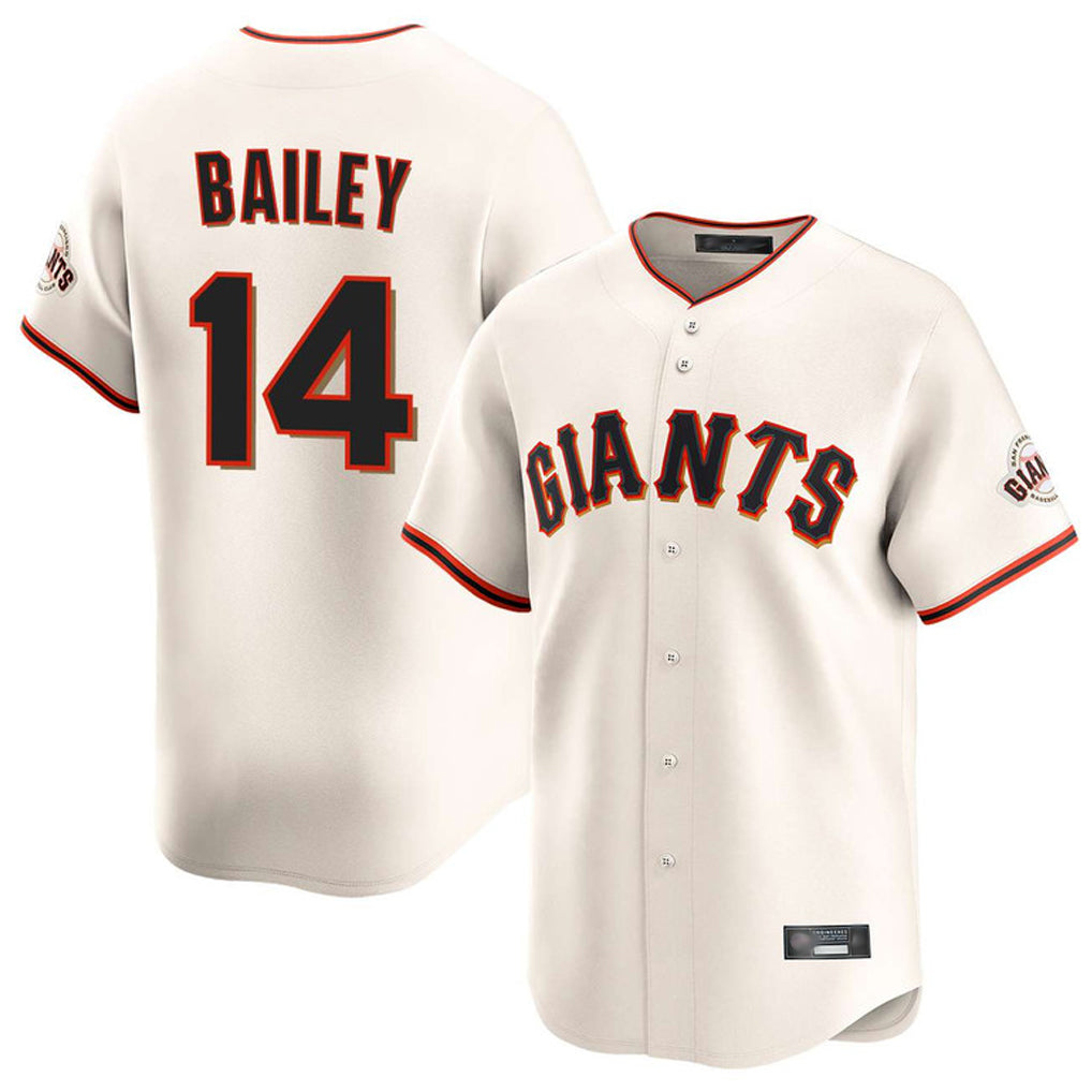 Johmsee SF.Giants #14 Patrick Bailey Player Cream Home Limited Stitched Jerseys