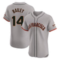 Johmsee SF.Giants #14 Patrick Bailey Player Gray Home Limited Elite Stitched Jerseys